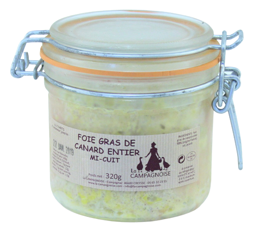 Foie Gras de Canard Entier du Sud-Ouest au Sauternes - Mi cuit